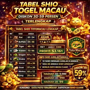 Angkazone - Daftar tabel shio togel toto macau diskon 3d 59 persen terbaru tahun 2026